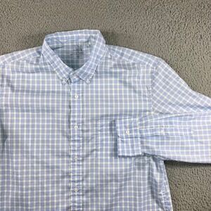 J Crew Offshore Performance Shirt Men XL Gingham Button Down Golf Preppy Sport